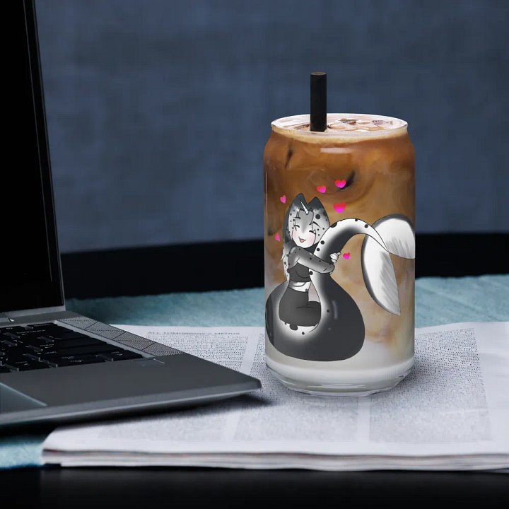 NoraBlubby Logo/Tail Snuggle 16oz Glass product image (2)