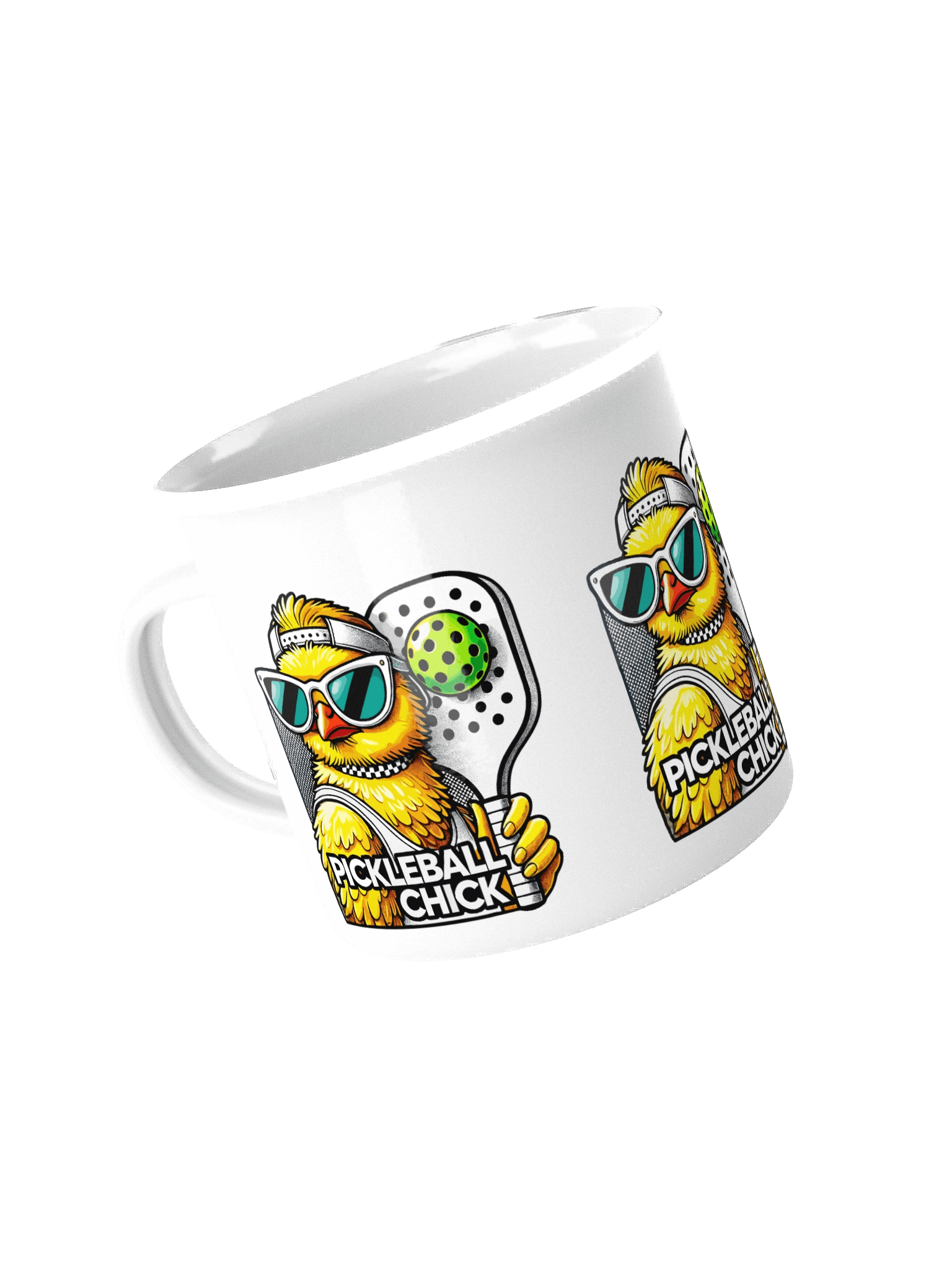 Pickleball Chick Enamel Mug product image (4)