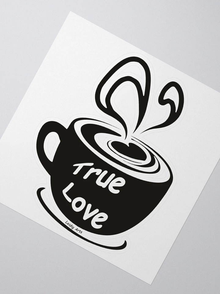 True Love Coffee Vinyl Coffee Sticker product image (4)