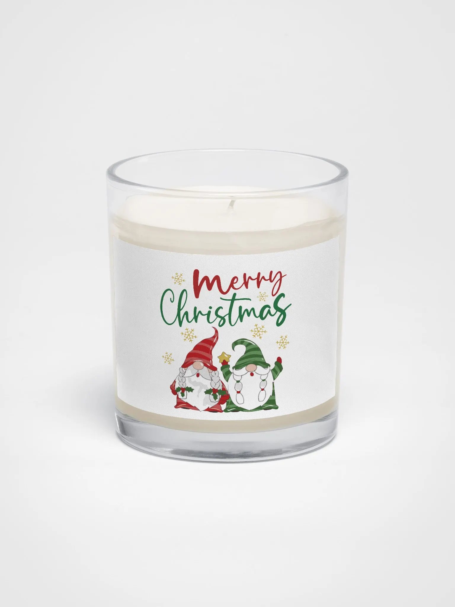 Merry Christmas Gnomes Winter Themed Candle product image (1)