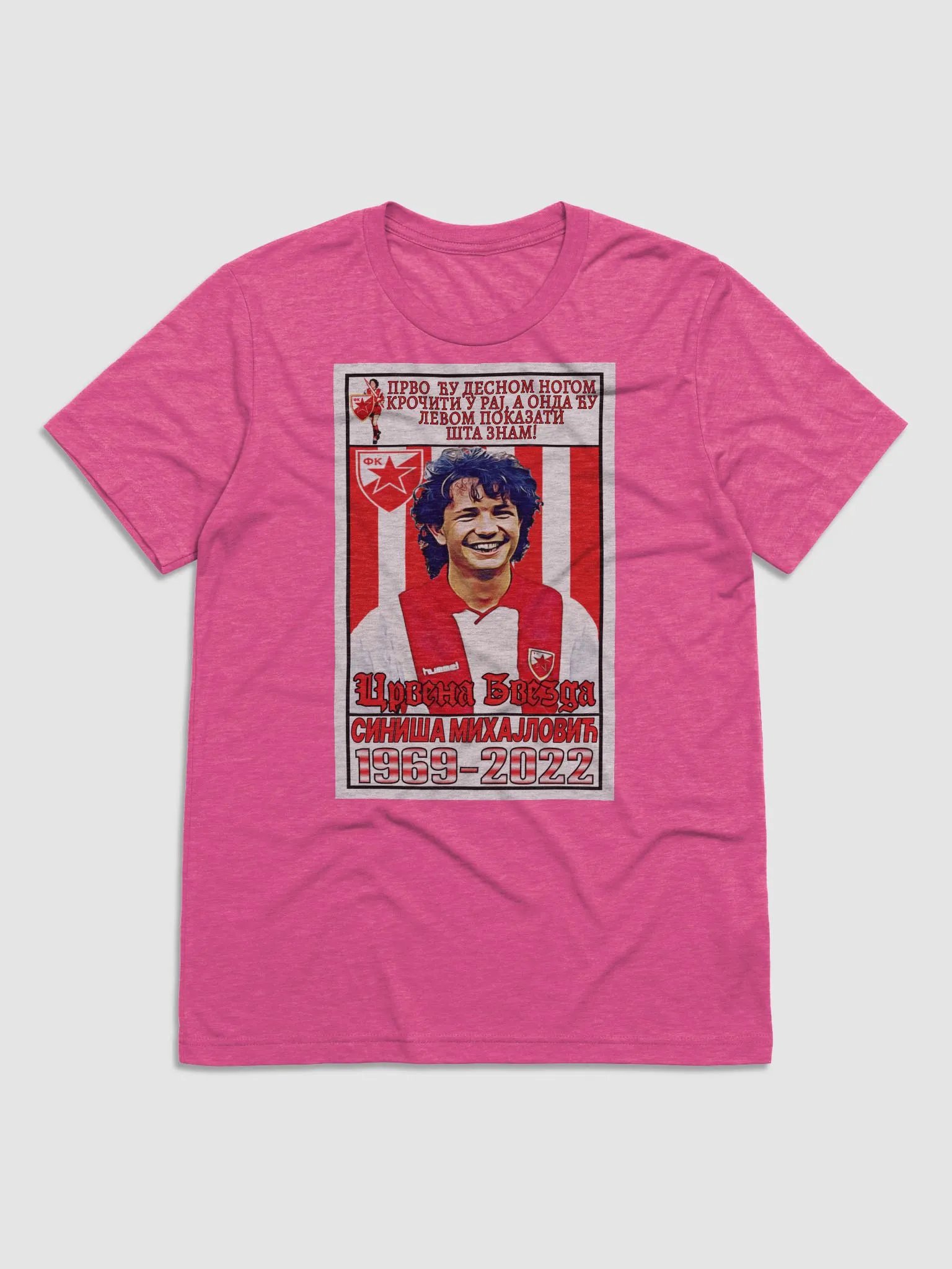 Siniša Mihajlović (FK Crvena Zvezda) #6 Bella+Canvas Triblend Short Sleeve T-Shirt product image (1)