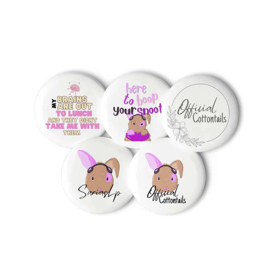 Whimsical Cottontail Pin Button Set product image (6)