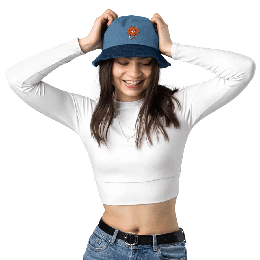Sunflower Dude Denim Bucket Hat product image (12)