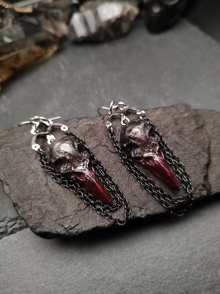 Earrings Epoxica - Bloodbeak Crows product image (2)