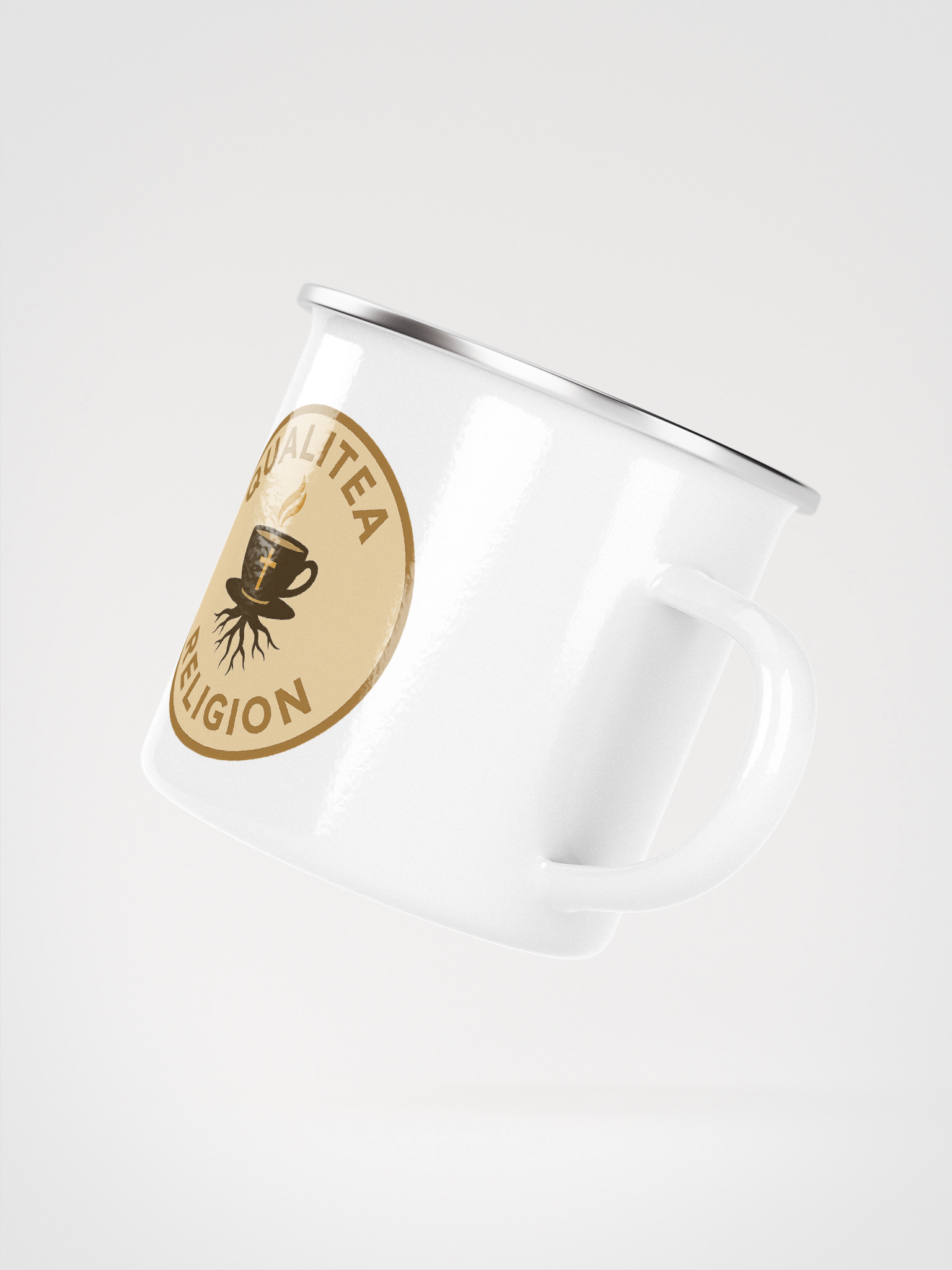QualiTEA Religion Collection — Enamel Metal Mug product image (3)