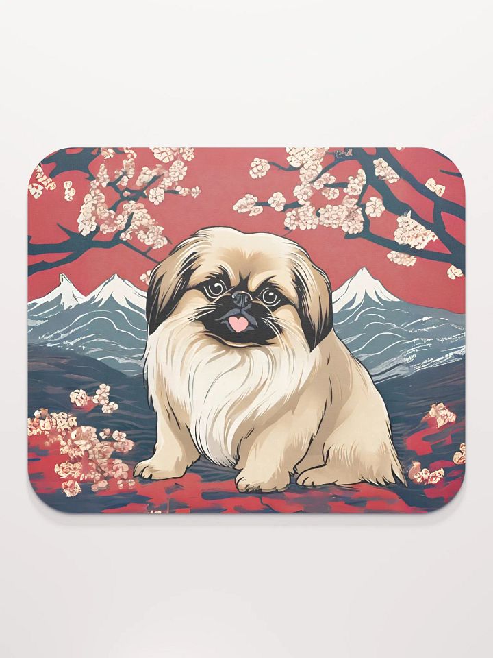 Pekingese Japanese Art Mouse Pad product image (1)