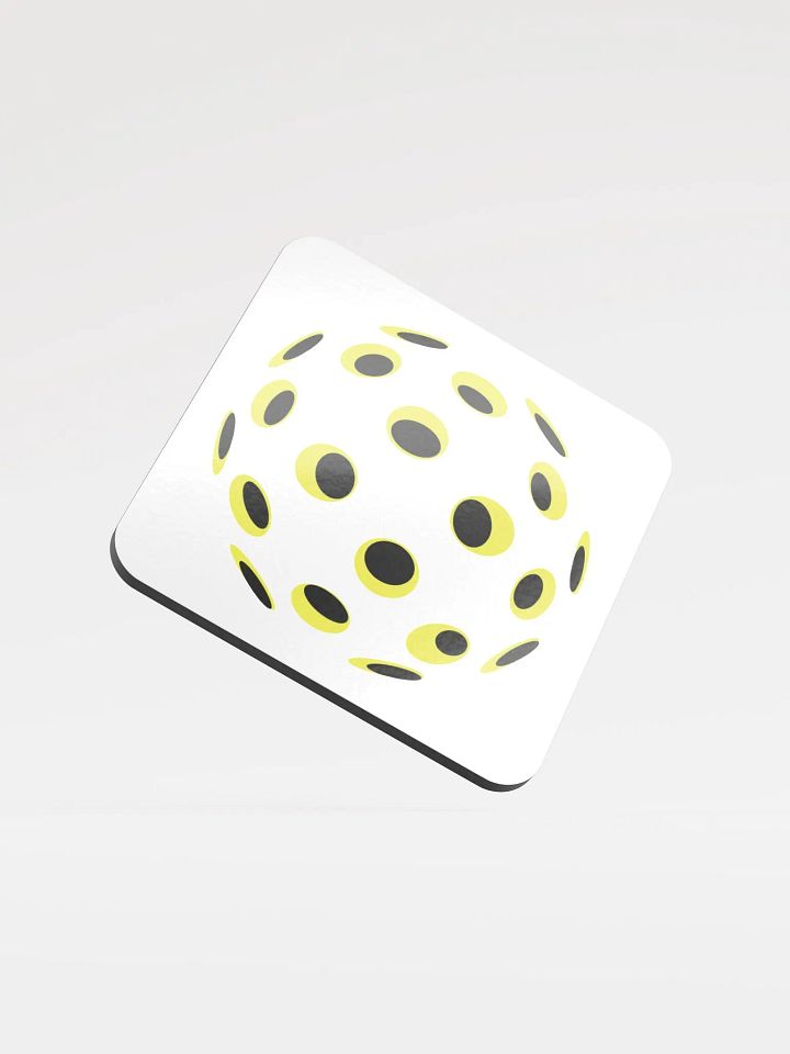 Pickleball Spiral Sunburst Cork Coaster product image (1)