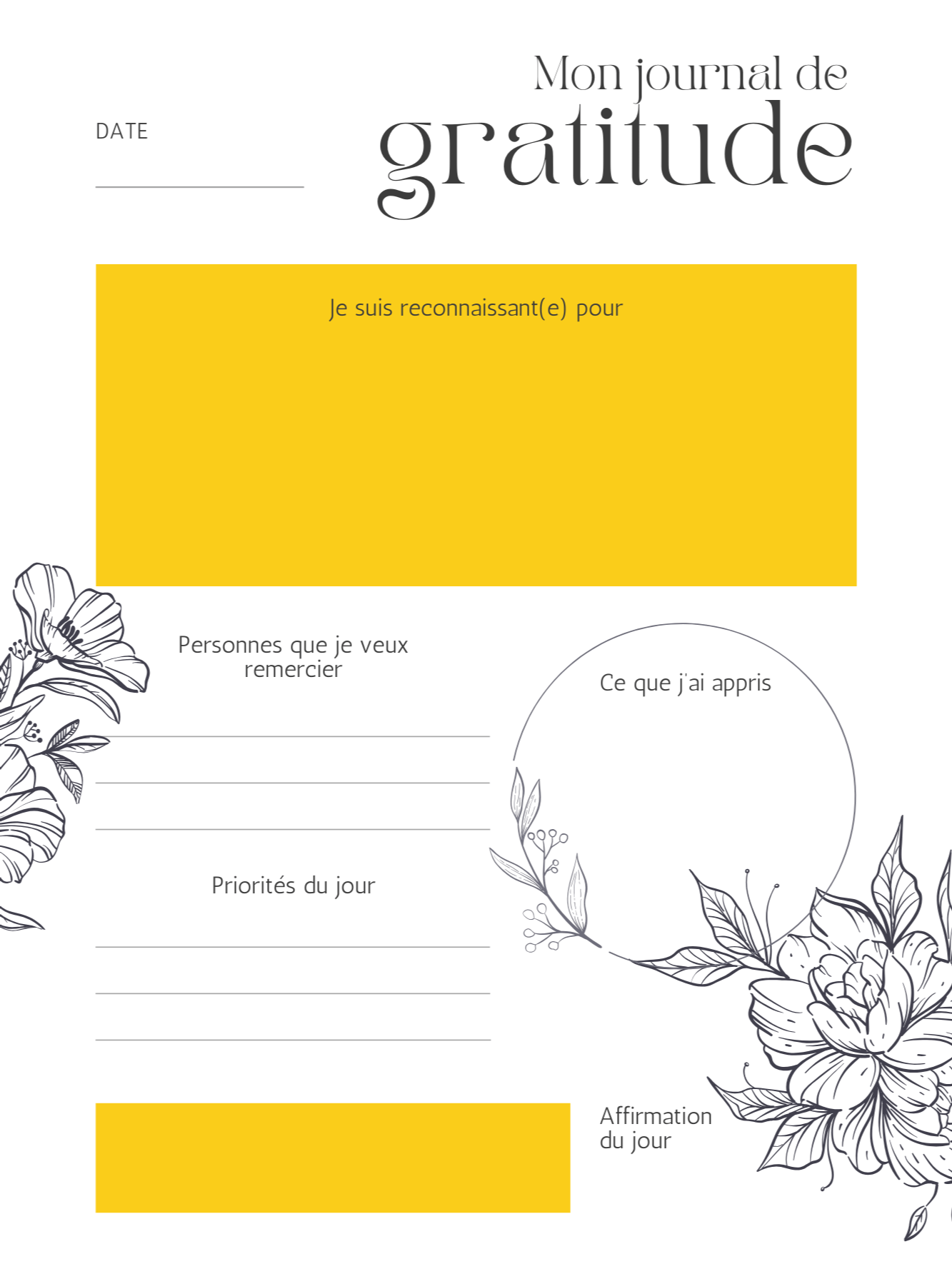 Vivre avec Gratitude : Un Journal Inspirant sur 30 Jours product image (6)