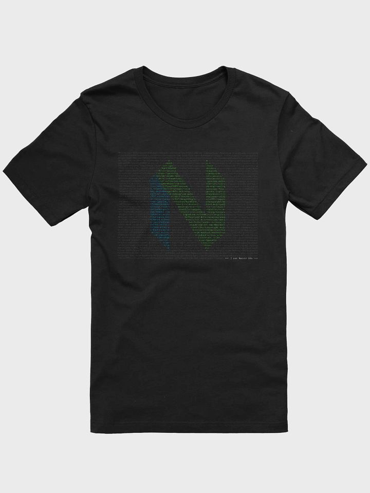 Neovim repos black t-shirt product image (1)