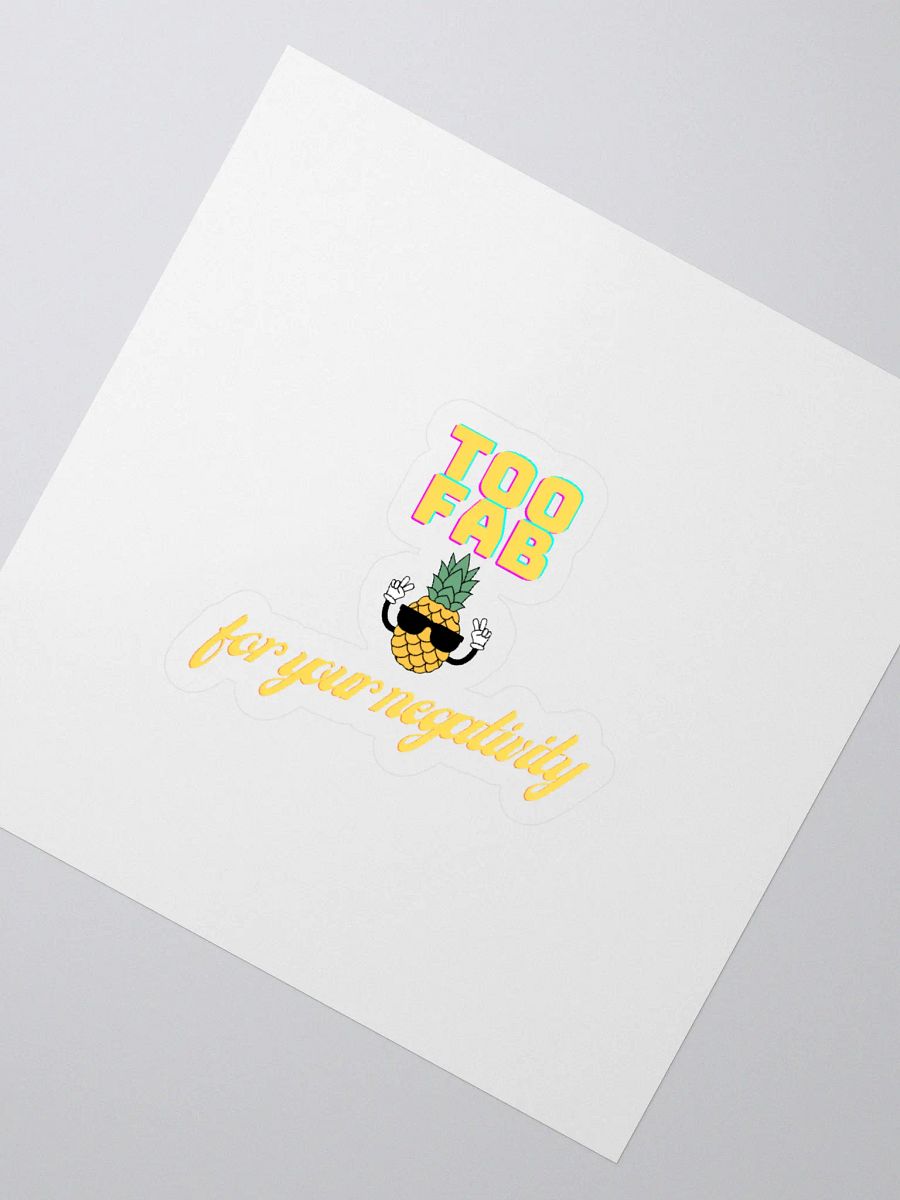 Too Fab Pineapple Kiss Cut Stickers product image (2)