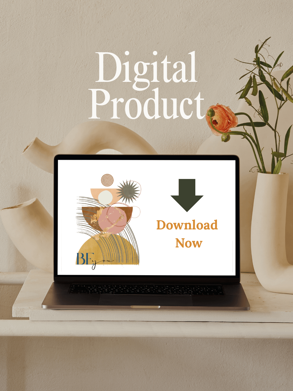 Digital Download 'Be You ' Abstract Art Print product image (2)