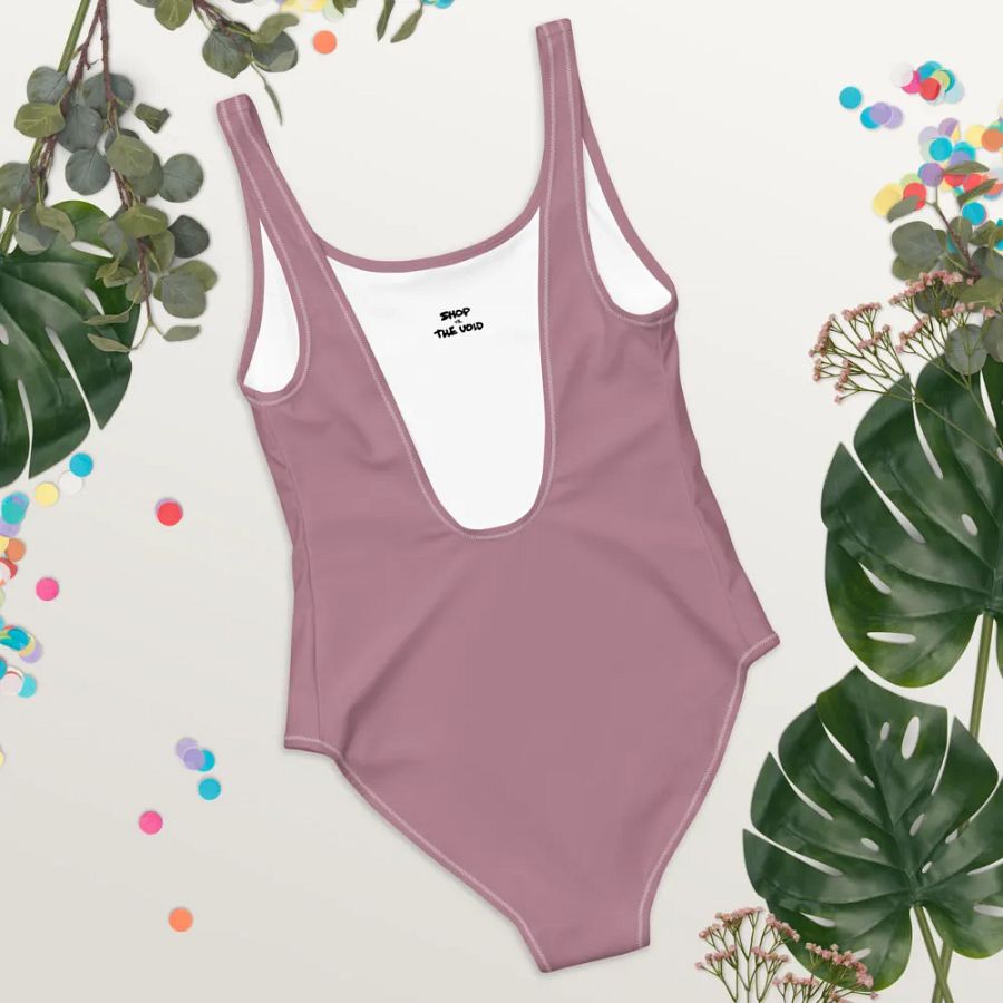 Bubbly and a B*tch (blush shadow design) one piece swimsuit product image (7)