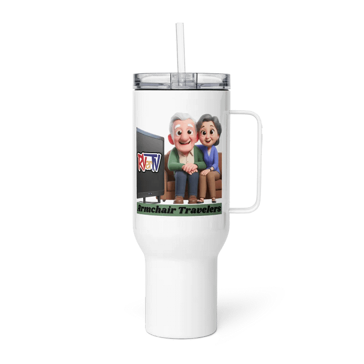 Armchair Traveler Couple - Travel Mug with Handle product image (3)