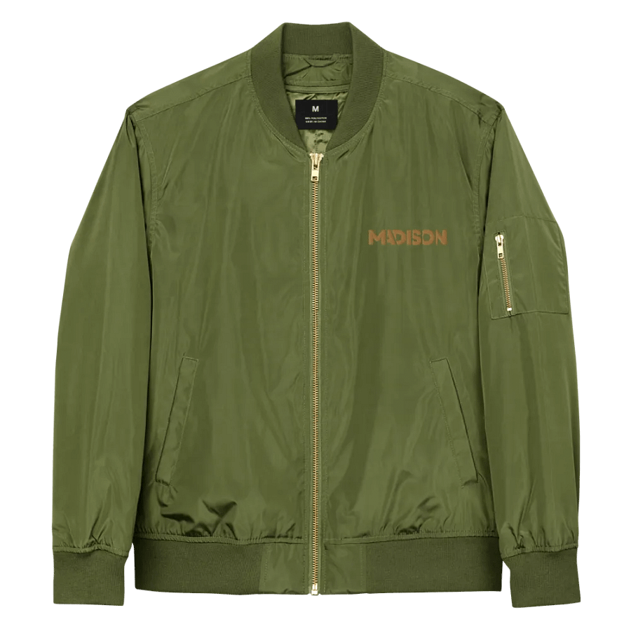 Threadfast Apparel Premium Bomber Jacket - Font Style (10) product image (4)