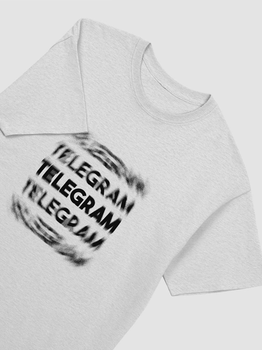Camiseta TELEGRAM con texto borroso negro product image (4)