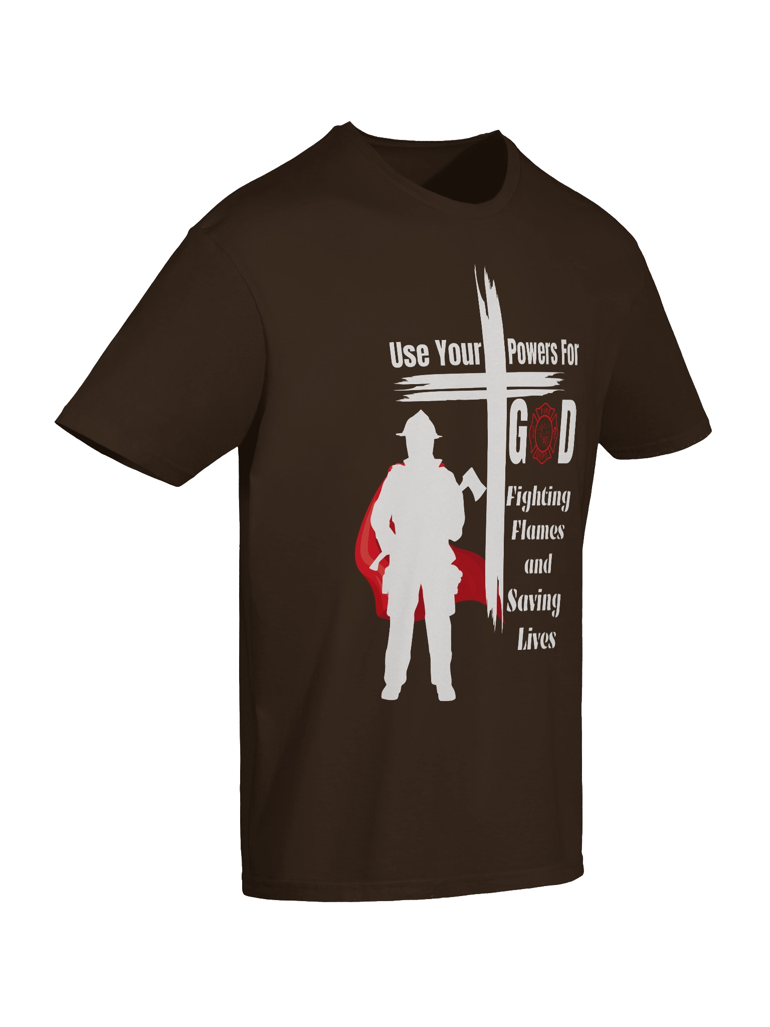 Use your powers for God - Marvel at His Goodness, Christian Firefighter Superhero T-Shirt product image (19)