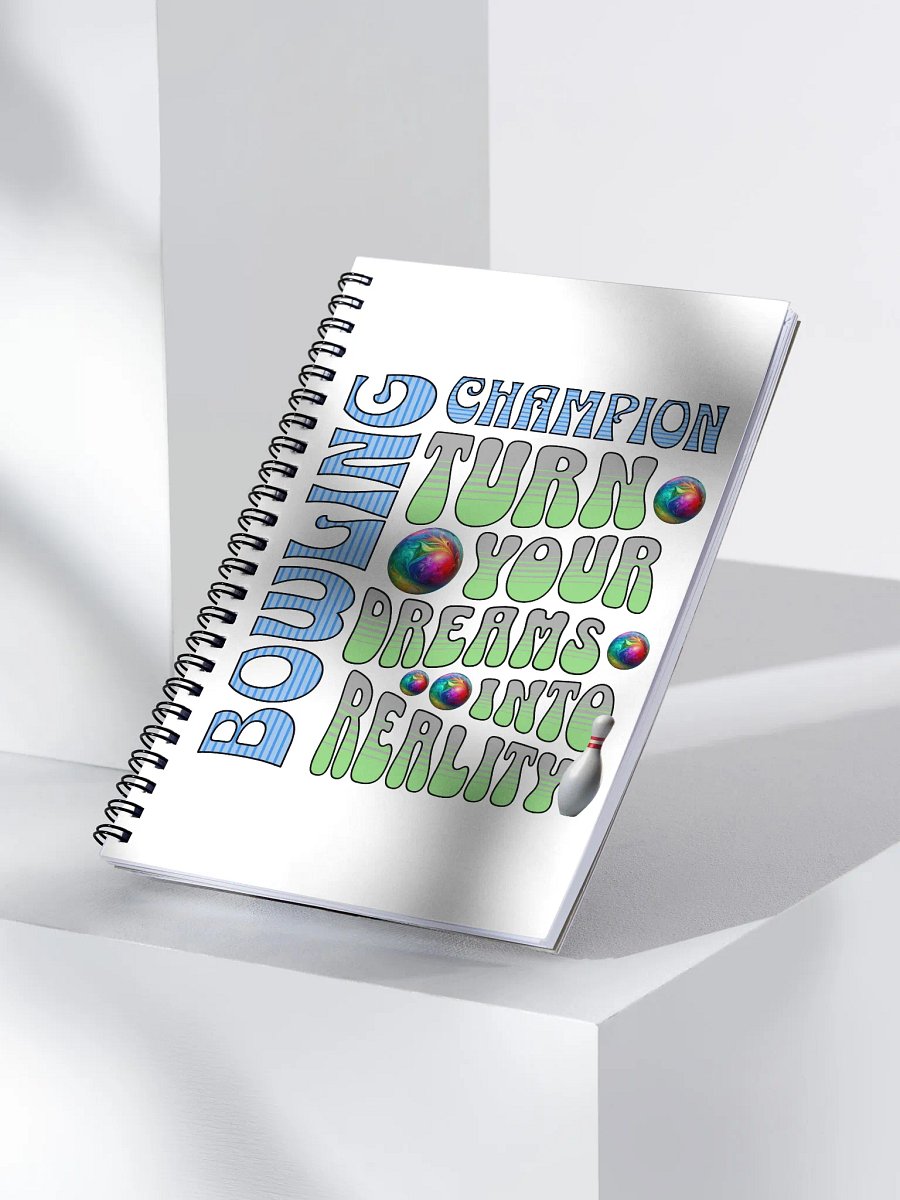 Champion Turn Your Dreams into Reality Bowling Notebook product image (3)
