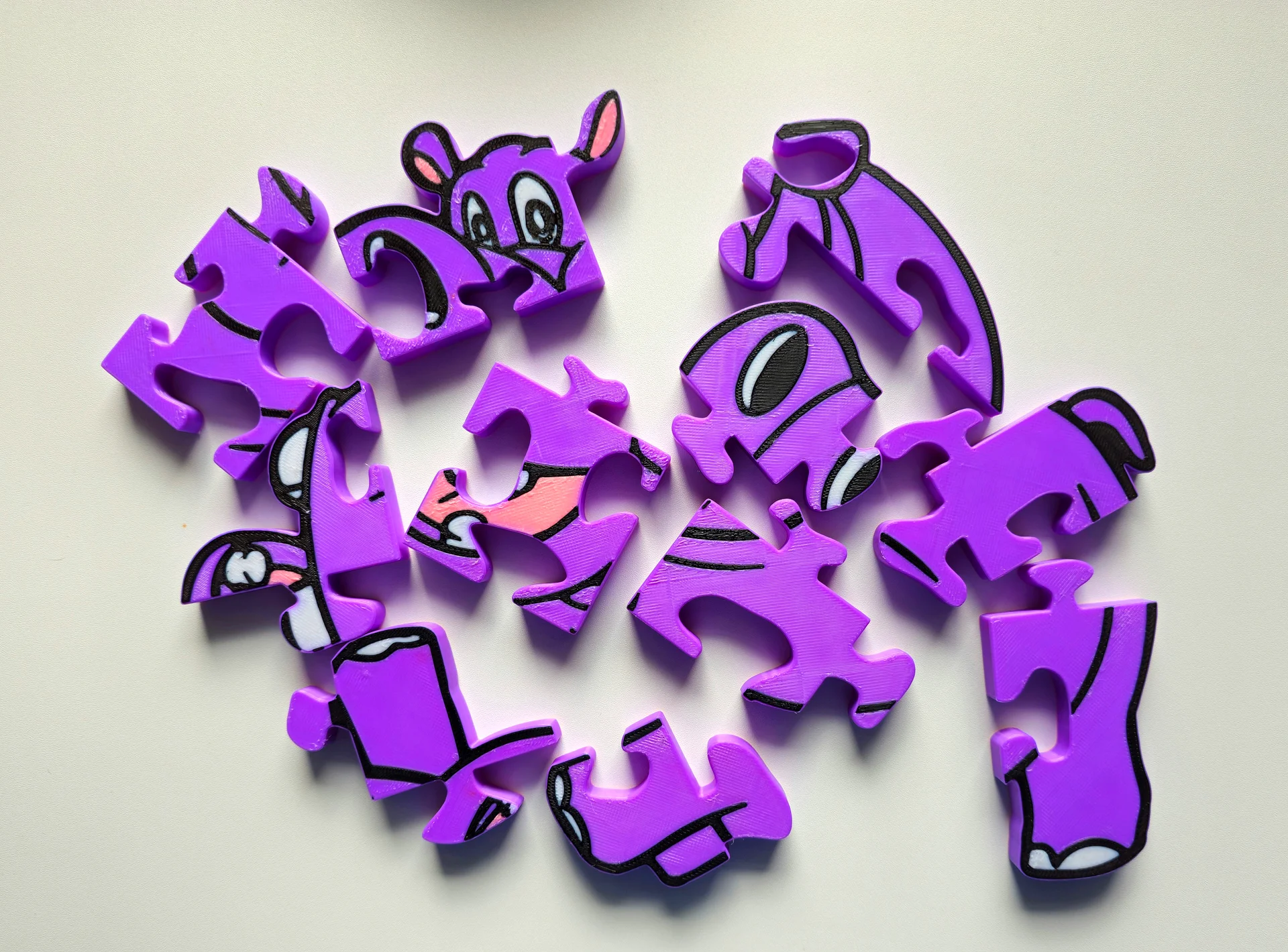 Hippo 3D Printed Jigsaw Puzzle – A Big Splash of Fun for Kids! product image (2)