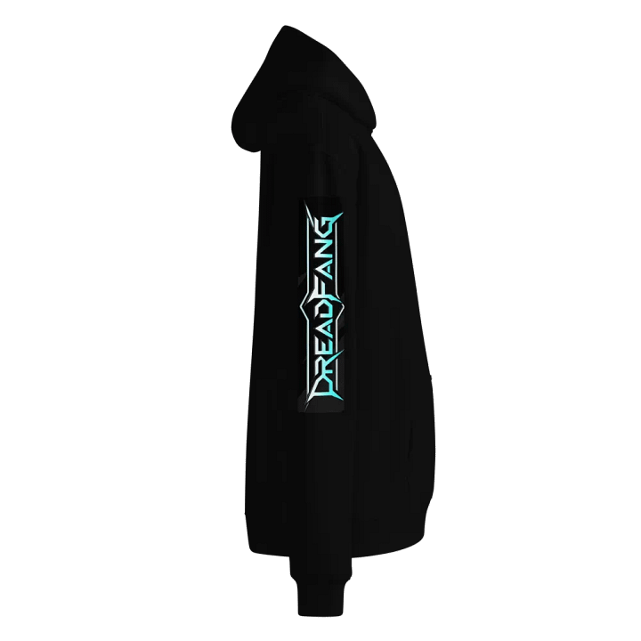 DREADFANG Black/Blue Oversized Hoodie product image (2)