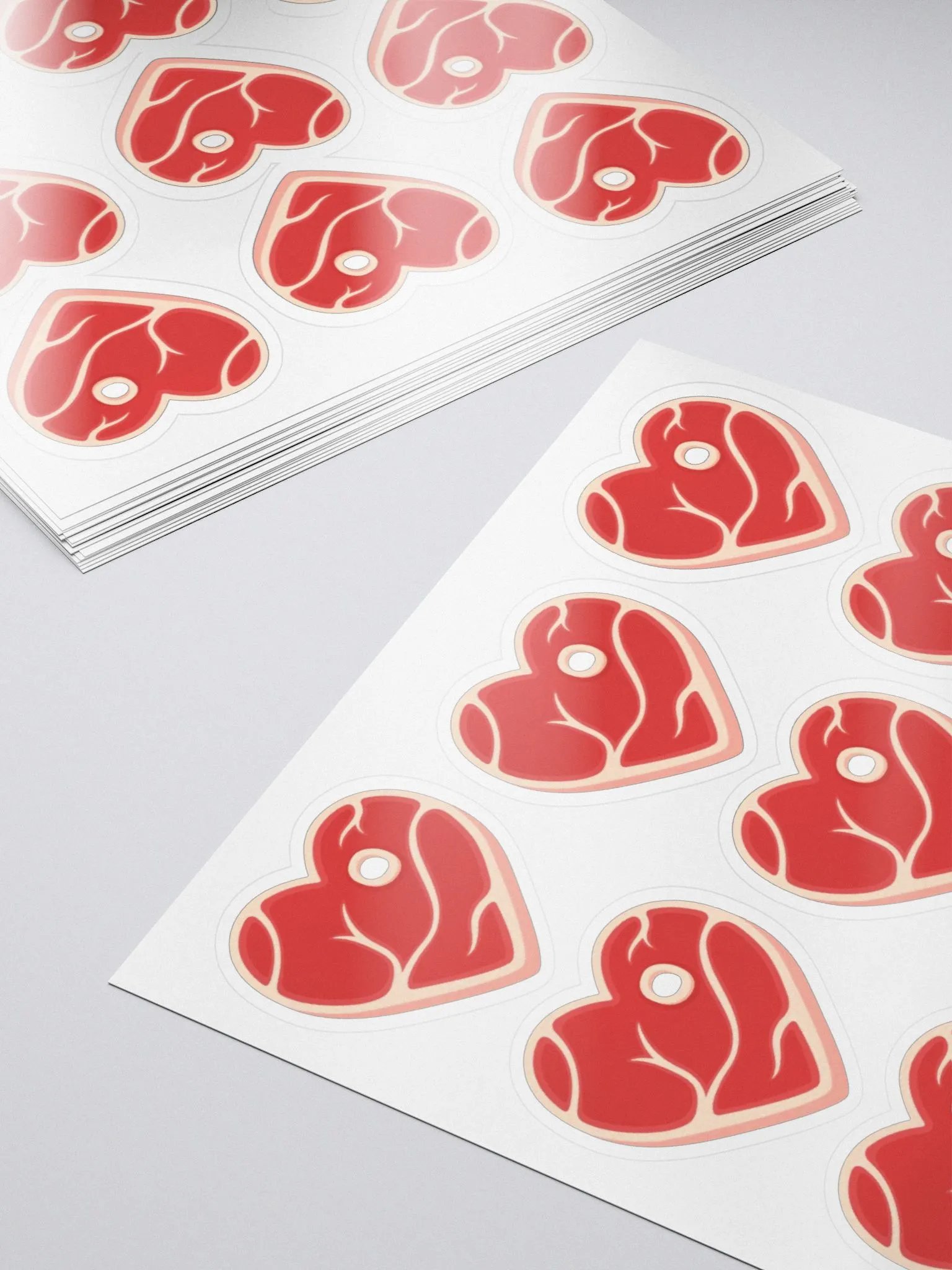 Mini Steak Heart Stickers product image (5)