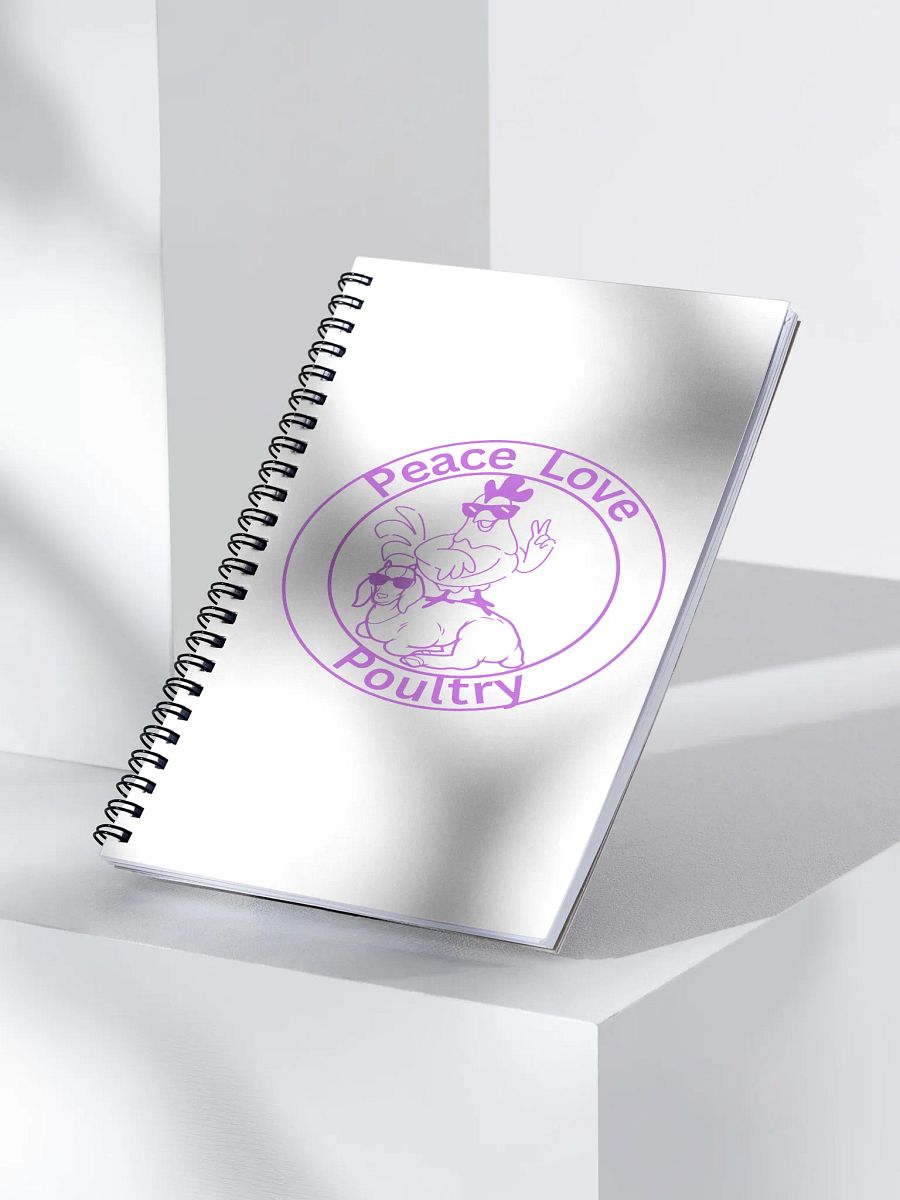 Peace Love Poultry Notebook product image (3)