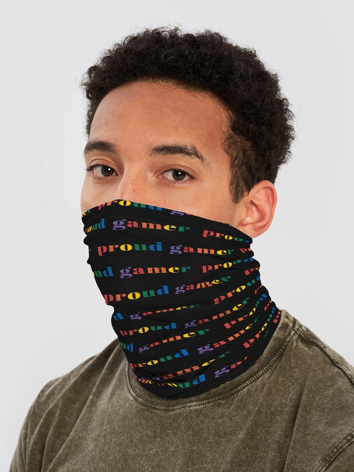 Proud Gamer All-Over Print Neck Gaiter product image (2)