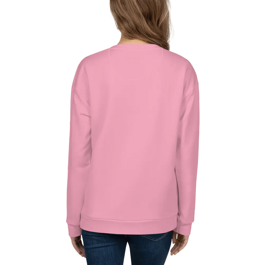 Plain Bubblegum Pink Soft Summer Unisex Recycled Polyester Heavyweight Premium Sweatshirt by Treasure Pie product image (8)