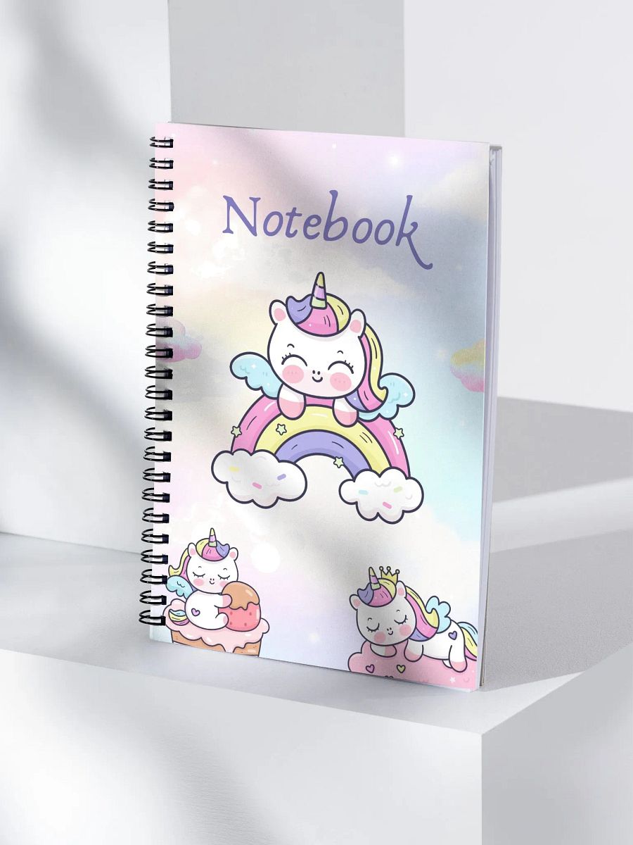 Whimsical Unicorn Spiral Notebook product image (4)