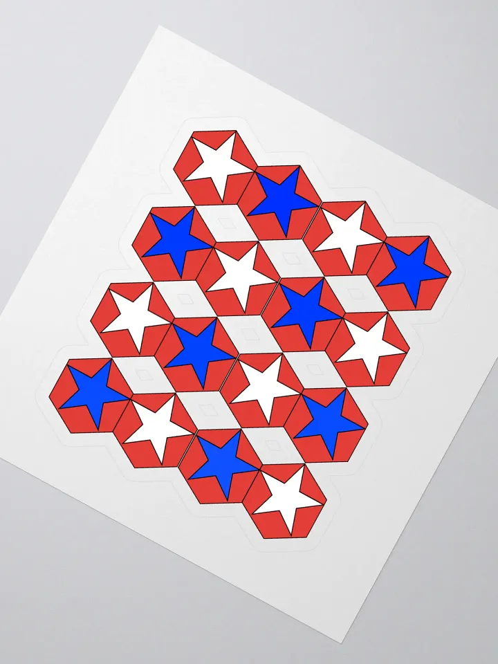 Stars Within Hexagons - Geometrical Design Sticker product image (2)