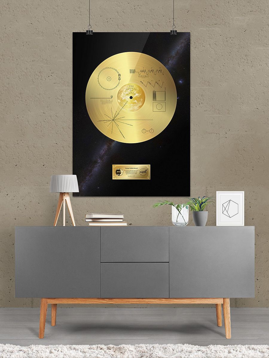 NASA Voyager 1 Golden Record — space poster, science print product image (7)
