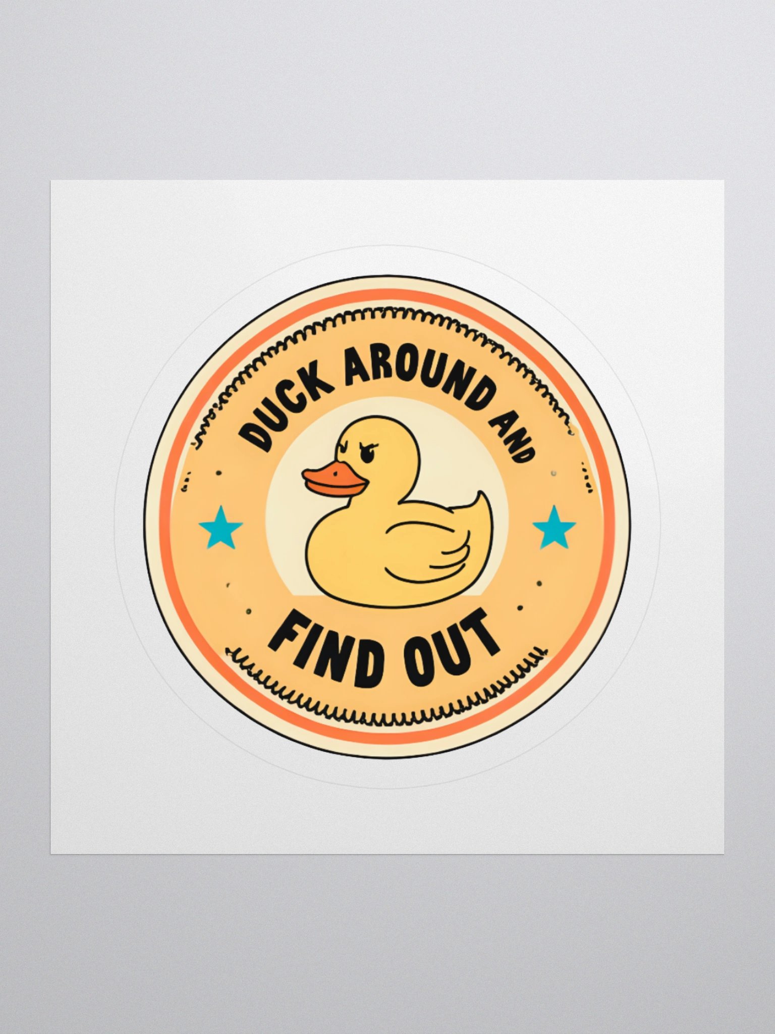 Duck Around Kiss Cut Stickers product image (1)