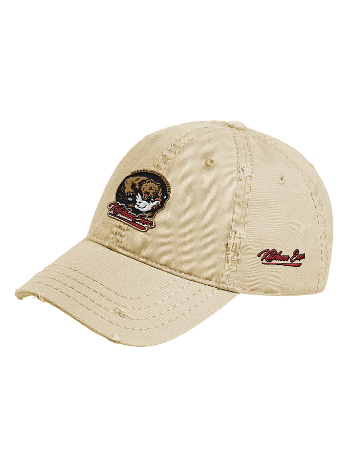"Kitchen Execs." Distressed Dad Cap (Tan) product image (2)