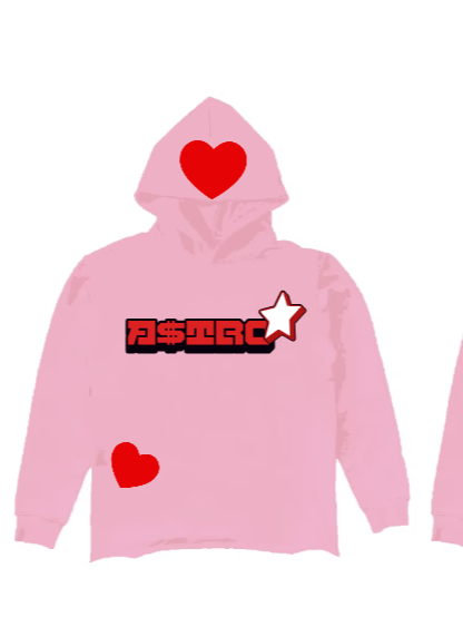 Astro pink Valentines pullover hoodie product image (1)