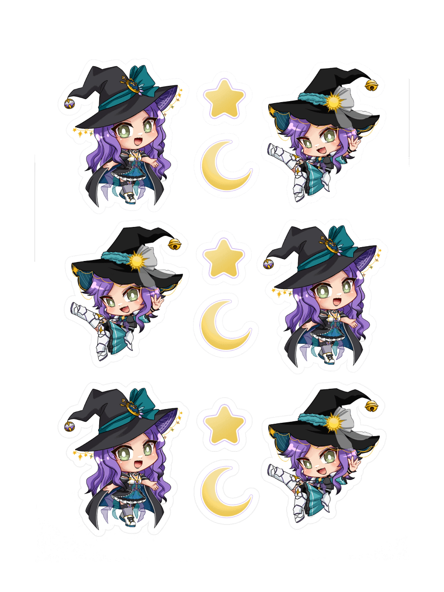 Debut Chibi & Mini Space Combo Sticker Sheet product image (3)