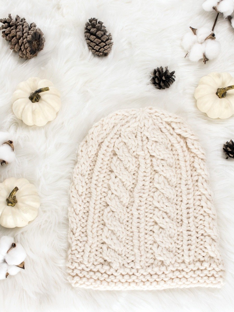 Cozy Cable Knit Hat Pattern - Optimistic product image (1)