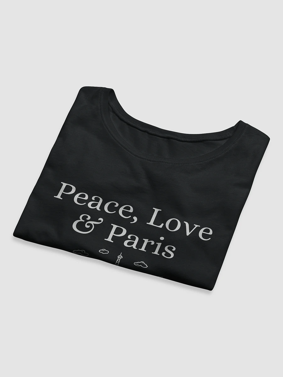 Peace, Love and Paris with Monuments Muse Crop Tee | White Ink Design product image (16)