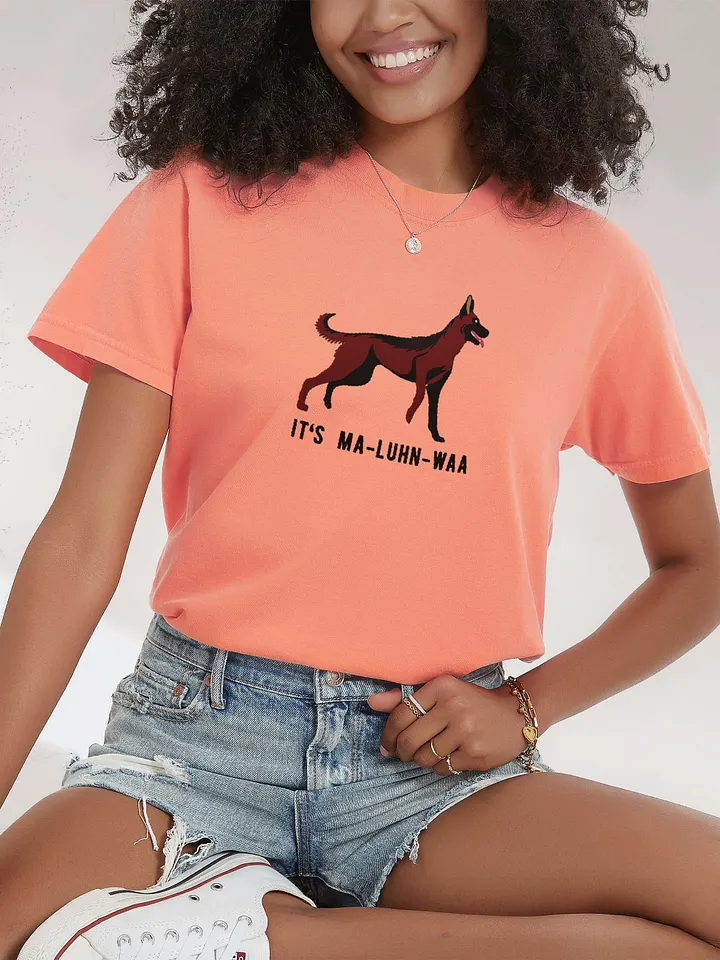 It's Ma-Luhn-Waa T-Shirt(Embroidered) of a Belgian Malinois(Mahogany) product image (2)