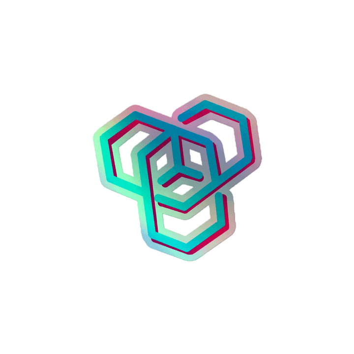 Cubie Holographic Sticker product image (1)