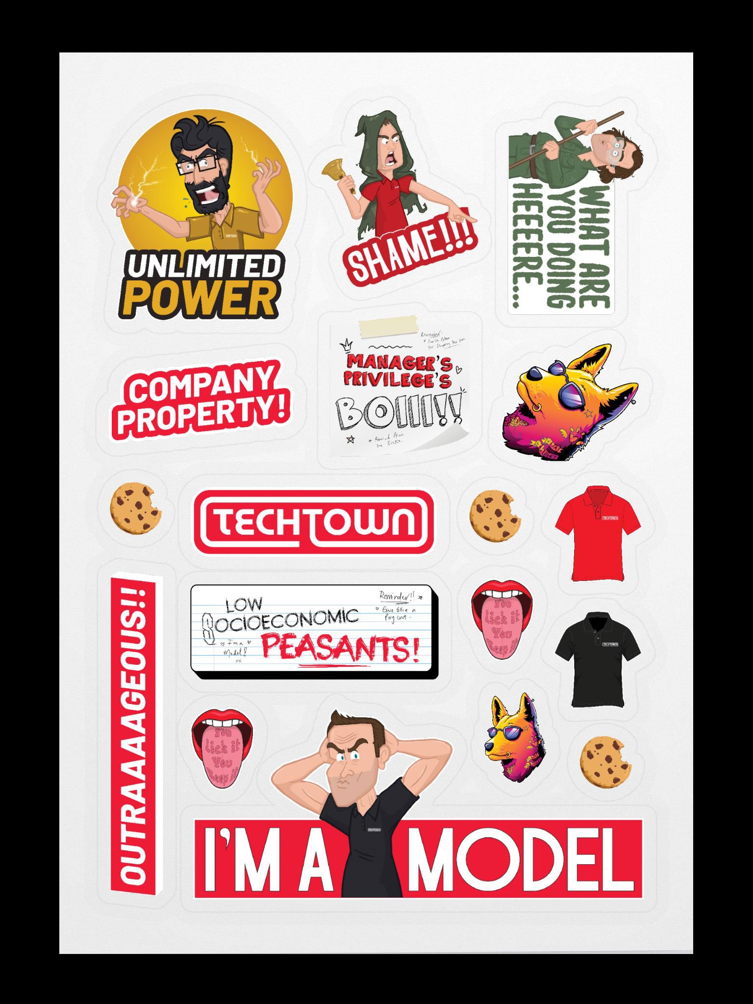 TechTown Sticker Sheet product image (2)