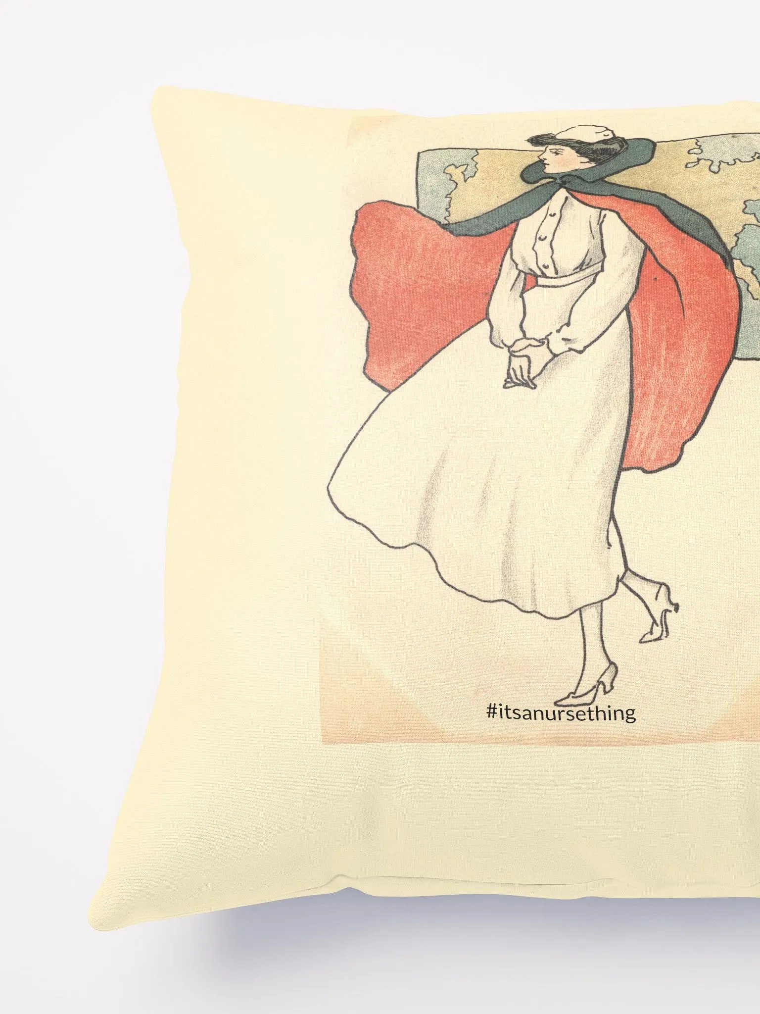 Vintage Nurse Print Pillow product image (3)