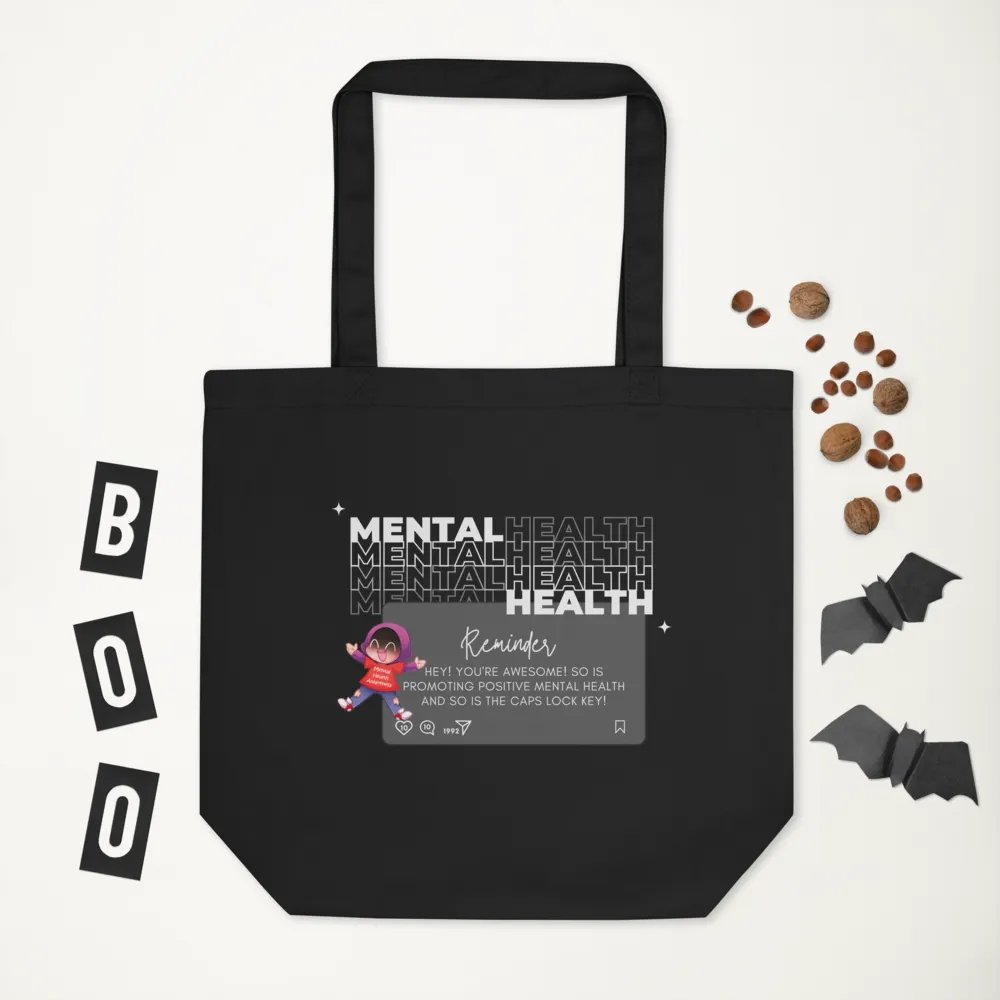 Mental Health Awareness Tote - Dark product image (5)