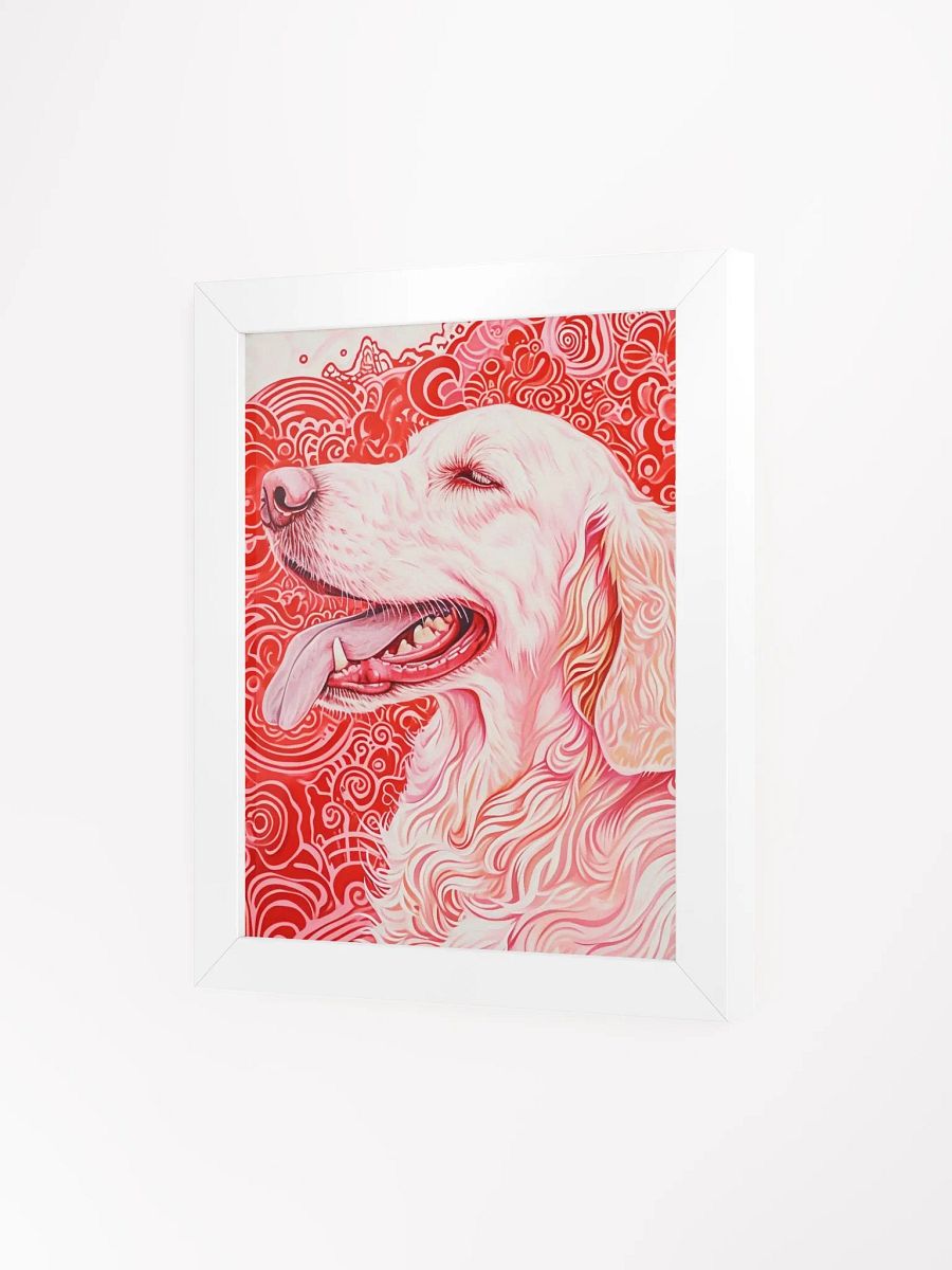 Psychedelic Pup Happiness - Framed Matte Poster product image (3)