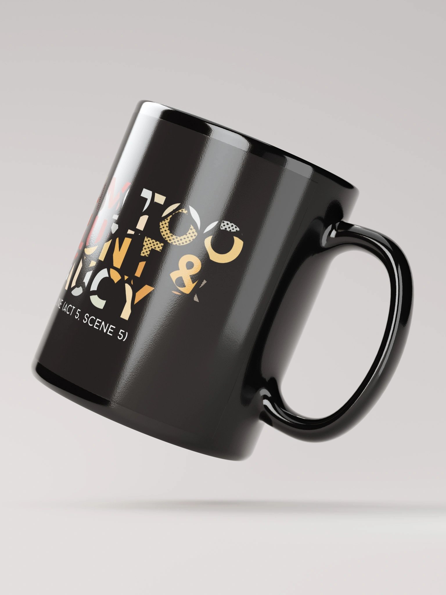 "I am too blunt and saucy" Shakespeare Quote Mug product image (3)