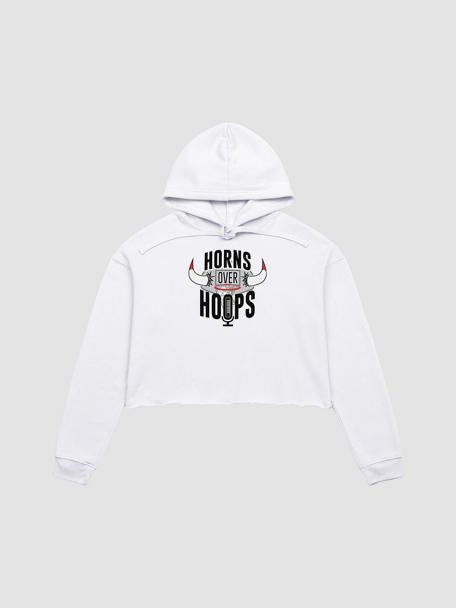 Horns Over Hoops Fusion Crop Hoodie product image (1)