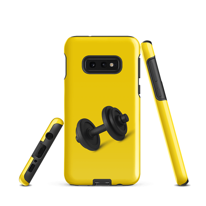 Yellow Black Dumbbell Samsung Phone Case product image (3)