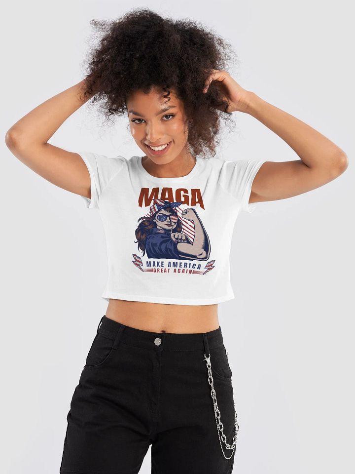 MAGA Flex Women's Crop Tee product image (1)