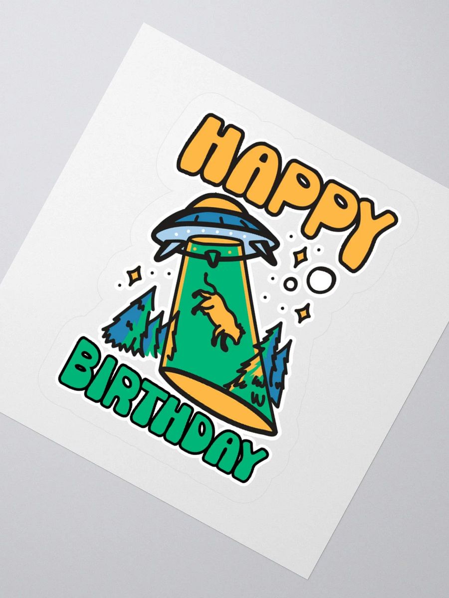Happy Birthday (UFO Abduction) Sticker product image (2)