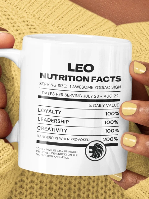 Leo Nutrition Facts Mug product image (1)