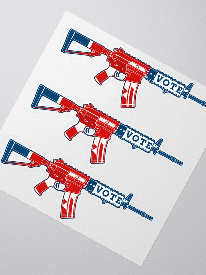 Three Vinyl Stickers 2nd Amendment Vote Design product image (4)