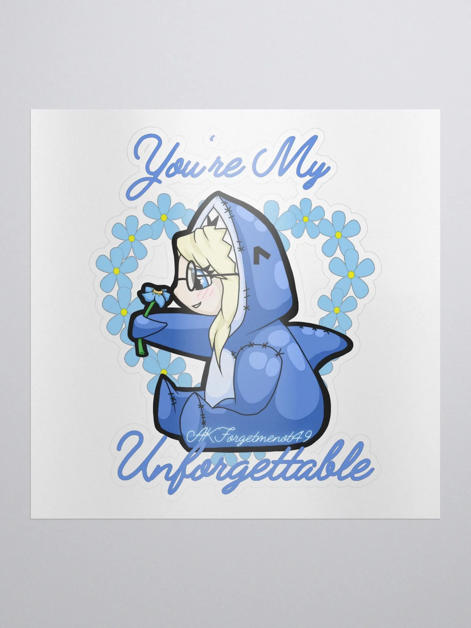 You're My Unforgettable Kiss Cut Stickers product image (1)